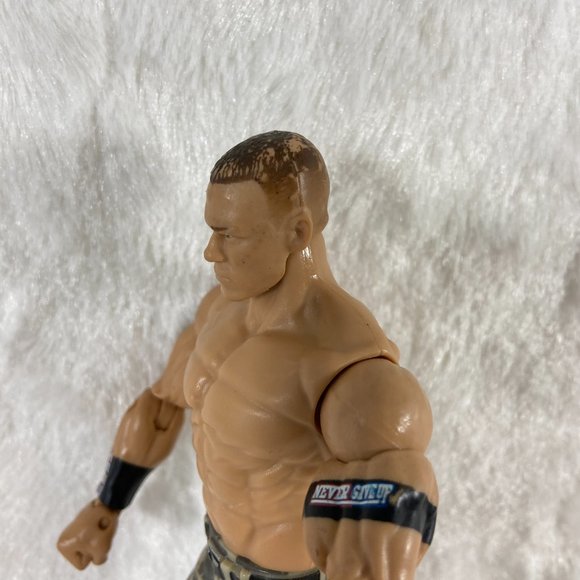 2011 WWE Mattel Elite John Cena Wrestling Action Figure Camo Shorts Loose 7" - Picture 6 of 10